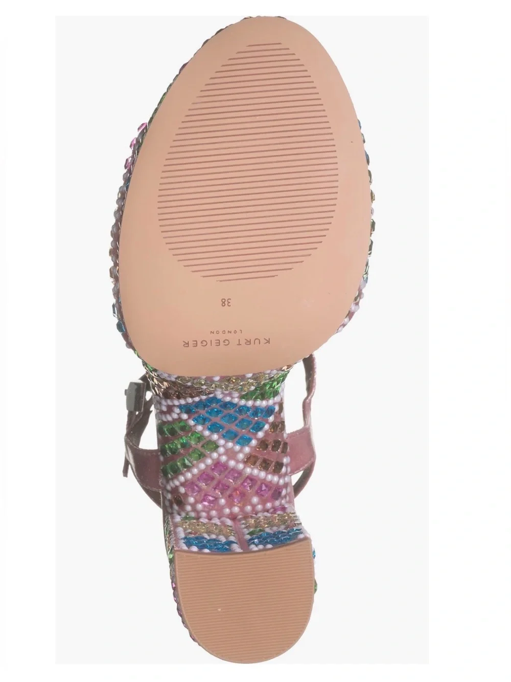 NIB Kurt Geiger Women’s Brixton Crystal Embellished Platform Sandals